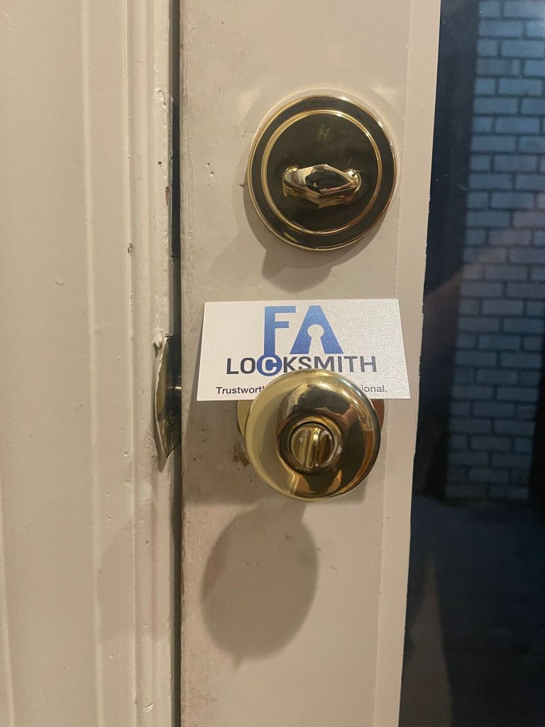 Lock installation by FA locksmith Cary NC (1)